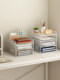 Metal File Rack, Office Desk Organizer, Floor-Standing Bookshelf, Under-Desk File Box, Folder Storage Box, Office Supplies Collection, Document Archive Rack, A3/A4 Paper Layered File Basket with Wheels