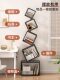 Creative Corner Bookshelf, Floor-Standing Storage Rack, Iron Art Trendy Irregular Display Rack, Living Room Bookcase, Wall-Mounted Bookshelf