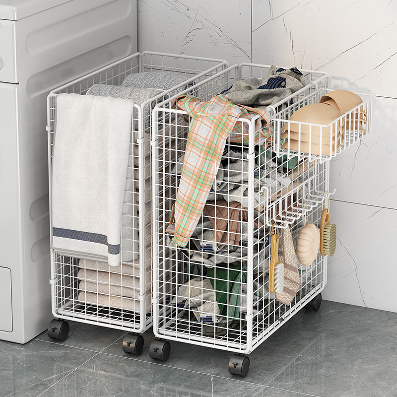 时尚与实用兼备：高颜值轻奢浴室脏衣篮解析