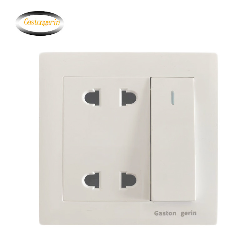 Gaston gerin concealed type 86 with switch socket 4-hole socket wall power plug one open with four holes