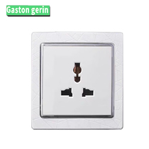 Type 86 concealed power supply 3 holes International versatile multifunction three-hole socket 10A Harbour style Inform universal triple hole socket