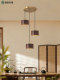 2026 New Model Black Walnut Solid Wood Dining Room Chandelier, New Chinese Style Modern Minimalist Home Dining Table Bar Counter Tea Room Lighting