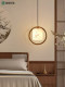 Song-Style Aesthetic Small Pendant Light Bedroom Bedside Lamp New Chinese Style Solid Wood Zen Chinese Style Corridor Dining Room Study Pendant Light