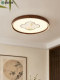 New Chinese-Style Bedroom Ceiling Lamp with a Zen-Inspired Chinese Style, New Song-Style Aesthetics, Retro Household Circular Lamp for Living Room and Study