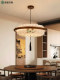 Song-Style Aesthetic Restaurant Chandelier, Solid Wood and Fabric, Chinese Style, New Chinese Style, Zen-Inspired, Retro, Living Room, Tea Room, Bedroom Lighting