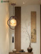 New Chinese-Style Restaurant Small Pendant Light, Solid Wood, Song-Style Aesthetics, Zen-Inspired, Retro Chinese Style, Foyer Pipe-Shaped Bedroom Bedside Lamp