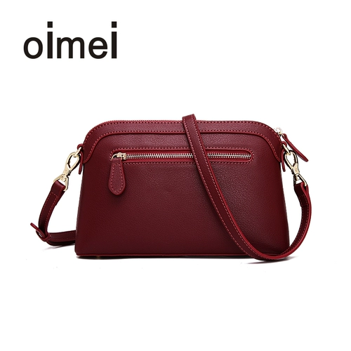 oimei Кожаная сумка на одно плечо, сумка через плечо