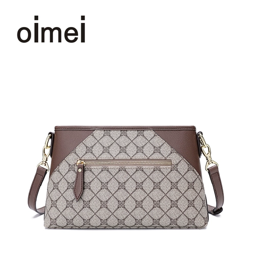 oimei Демисезонная сумка через плечо на одно плечо из ПВХ, в корейском стиле