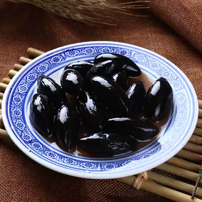 Chaoshan specialty Jieyang specialty Side dishes Black olives Black olives Sesame oil olive Black olives Mixed salty porridge 50g5 pcs