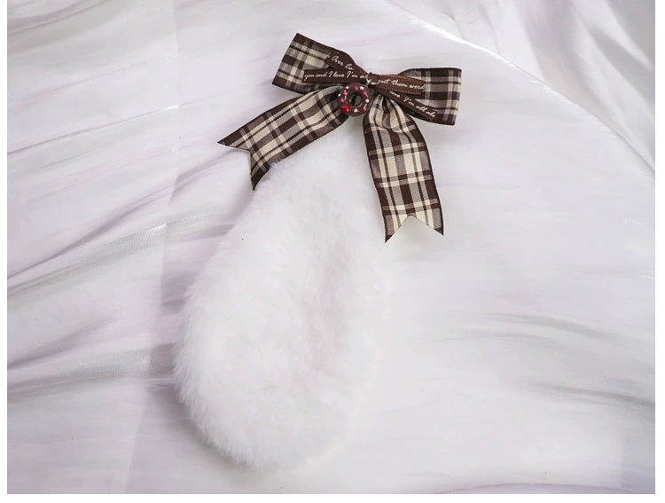 [Spot] Phụ kiện tóc tai thỏ Handmade Handmade Lop-Ear Rabbit Hair Clip Soft Girl Lolita Bow lo Mẹ Mũ sắt - Phụ kiện tóc