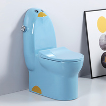 Mulan Home Bathroom Nursery School Children Penguin Toilet Cartoon Toilet Colorful Ceramic Toilet Kid Toilet