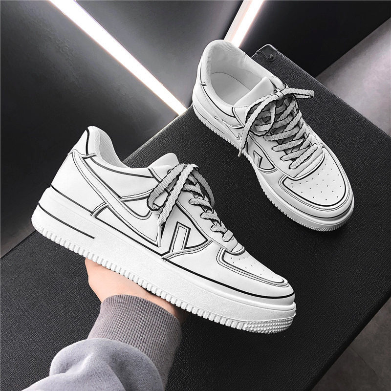 Guochao men's shoes 2021 new autumn all-match Air Force No. 1 small white shoes sports casual shoes trendy breathable sneakers