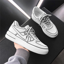 National tide mens shoes 2021 new autumn wild air force No. 1 small white shoes sports casual shoes trend breathable board shoes