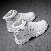 Spring and summer national tide new workwear boots trend Martin boots high-top increase casual mens shoes mid-top sports mens boots tide