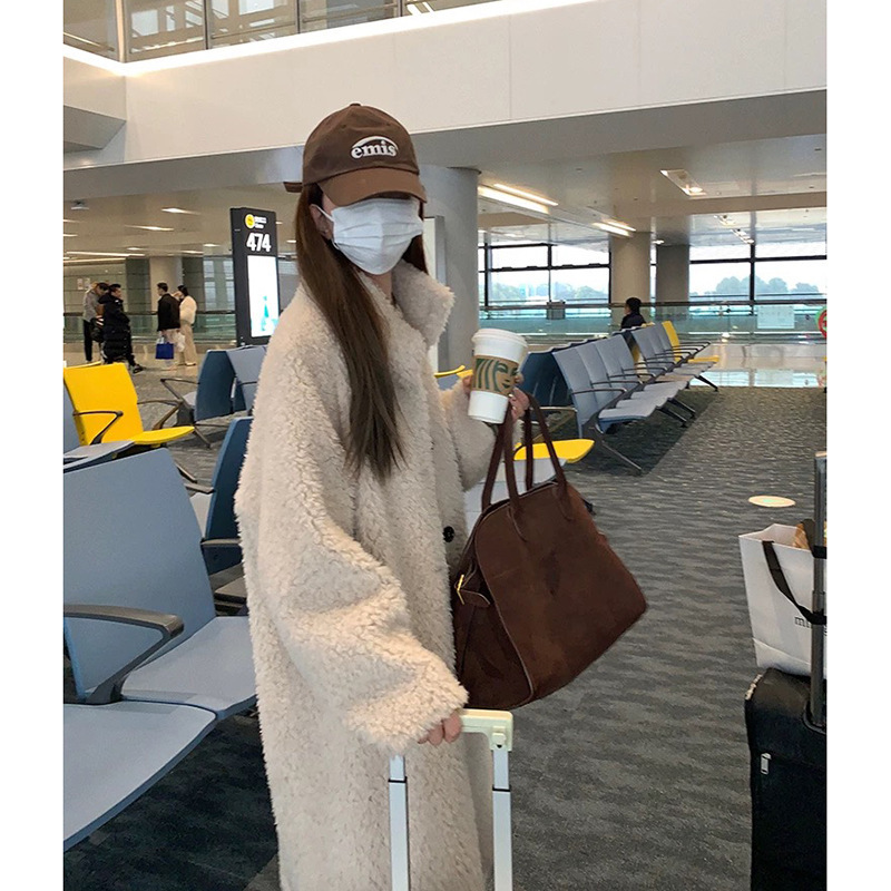 "December Love Letter" All-Wool Fur Integrated Long Coat, Lamb Fur, Warm, 2026 Winter New Style