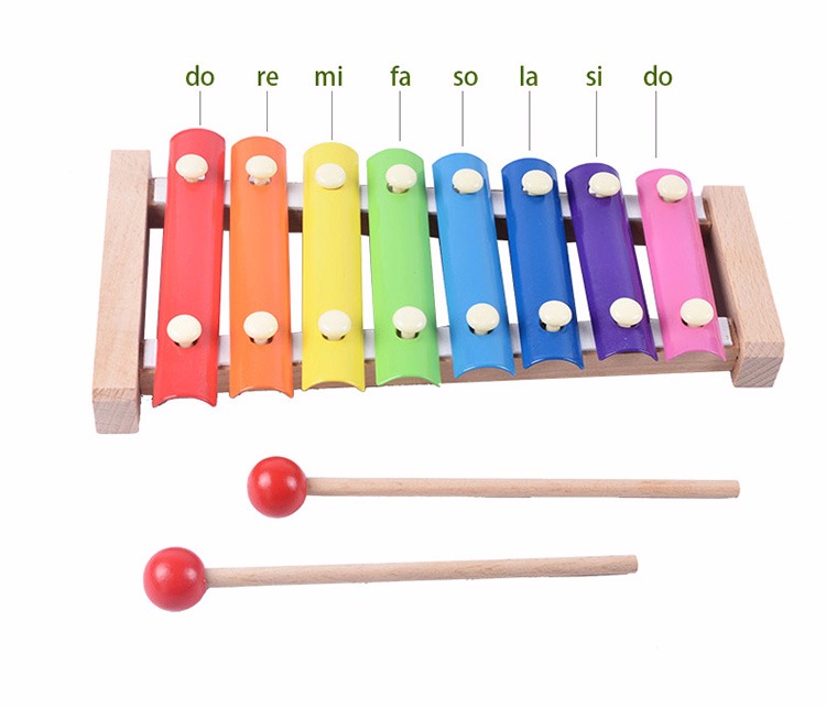 Bàn tay trẻ em bằng gỗ gõ vào cây đàn piano Đồ chơi giáo dục cho bé 1-2-3 tuổi đồ chơi cho bé 1 tuổi
