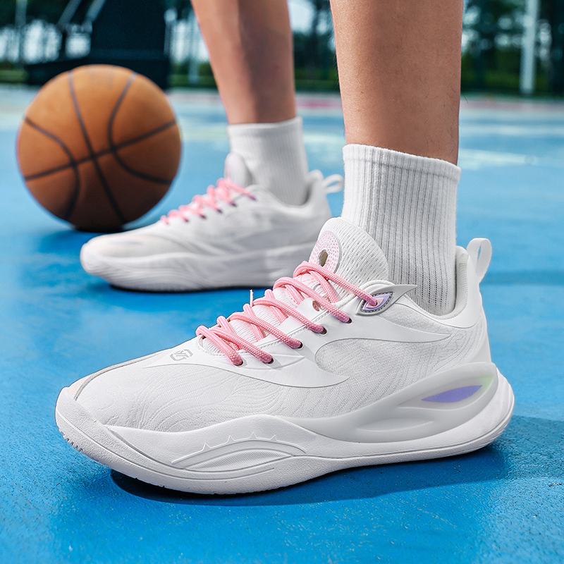 Basketball Shoes for Men and Women, Summer Mesh Breathable Low-Top Lightweight Soft-Soled Non-Slip Wear-Resistant Shock-Absorbing Student Sports Shoes Combat Boots