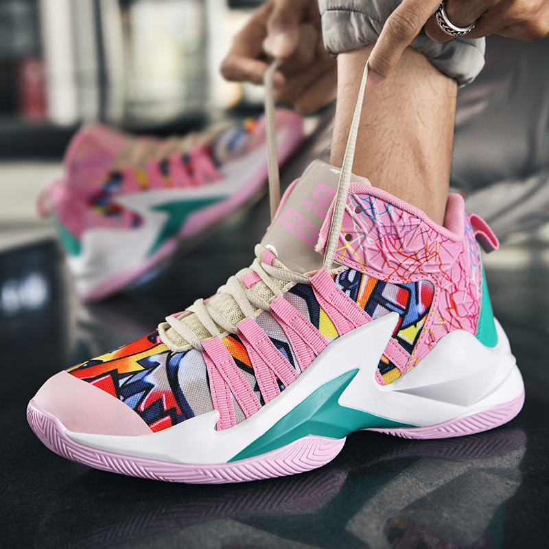 New Breathable Basketball Shoes, Unisex Two-Tone Shoes, Shock-Absorbing Lightweight Trendy Shoes, Student High-Top Sports Shoes, Combat Boots New Breathable Basketball Shoes, Unisex Two-Tone Shoes, Shock-Absorbing Lightweight Trendy Shoes, Student High-Top Sports Shoes, Combat Boots