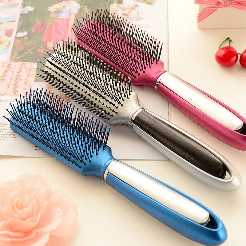 Antistatic air cushion airbag massage comb with cylindrical inner buckle roll comb roll comb long hair plastic ribs comb