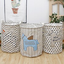 Just good cotton numb big number Dirty Clothes Basket Toy Containing Bucket Dormitory Foldable Clothes Containing Hamper Waterproof Fabric