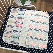 Yazzan small mat baby cushion Six layers of gauze towels multifunctional machine washable double face cart pillow mat small size