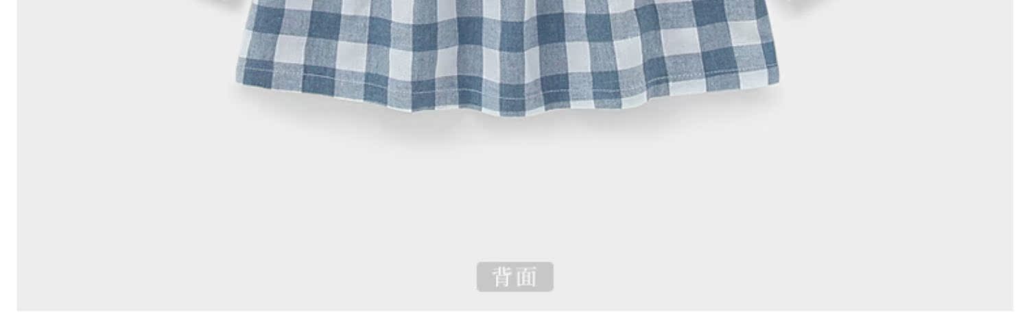 Áo sơ mi bé gái xuân hè dài tay 3-6 tuổi bé gái kẻ sọc sơ mi mỏng phần bé sơ mi 5 bé sơ mi búp bê - Áo sơ mi áo sơ mi trẻ em