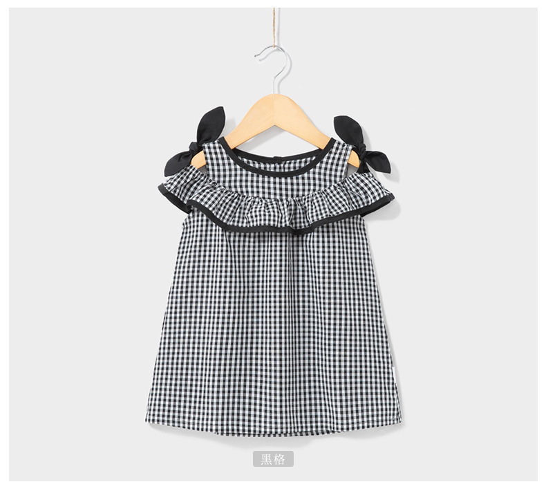 Váy bé gái tây tây 1 tuổi Váy bé công chúa mùa hè cotton mùa hè Váy bé gái 3 sọc đen trắng - Váy váy công chúa cho bé gái
