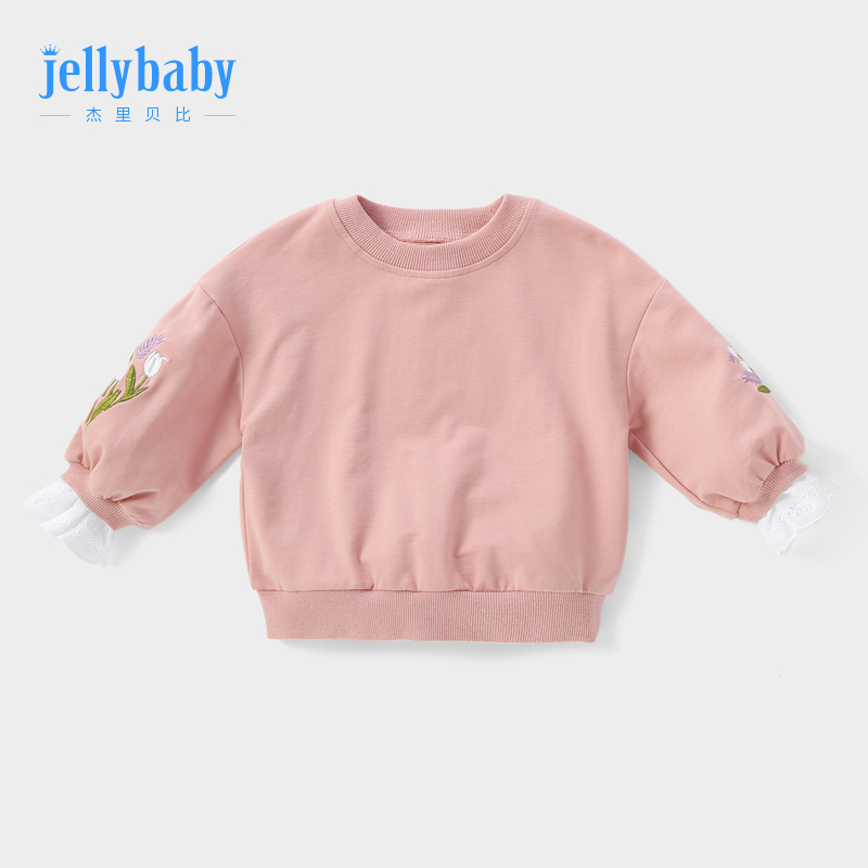 Baby sweater 3-4 one year old baby girl long sleeve base shirt children autumn winter foreign gas 5 female children autumn coat