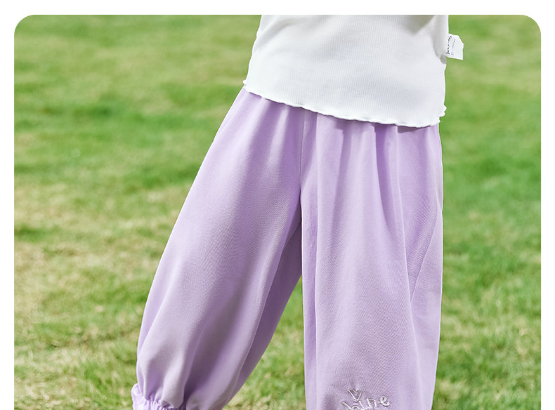 Jellybaby Anti-Mosquito Pants for Girls Summer Thin 2026 New Style Small Kidsren Casual Pants Autum Baby Pants — 48