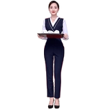 Элитный демисезонный комбинезон, униформа, для салонов красоты, яркий броский стиль