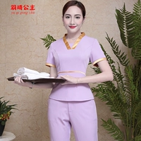 Сиреневый комплект, штаны, короткий рукав