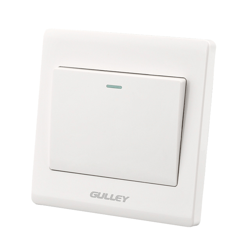 Interconnected single open power switch light 86 with luminous electrician open 1 double cut international concealed position open double cut wall 1