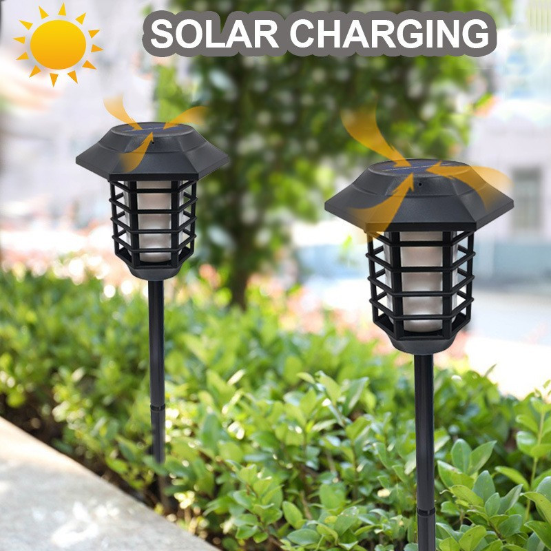 (This effect is great) Dynamic Effect (60LED) Outdoor Courtyard Solar Flame lamp View lamp-Taobao