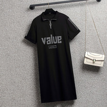 Shangxiu plus size womens clothing 2022 summer new fat mm fashion casual temperament commuting slim simple dress trendy