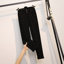 Shangxiu plus size womens clothing 2022 spring fat mm foreign style all-match fashion thin elastic high waist pencil pants womens tide