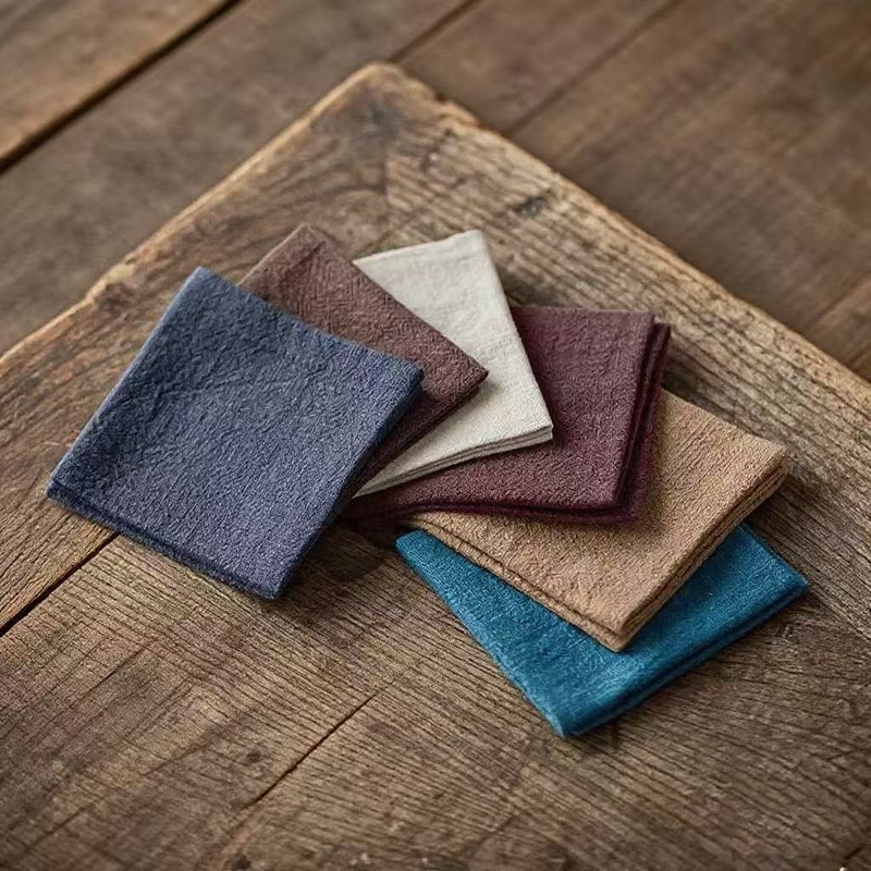 Solid Color Ramie Tea Towel, Tea Table Cloth, Kung Fu Teapot Mat, Cup Mat, Absorbent Towel, Tea Set Accessories, Health Pot Towel