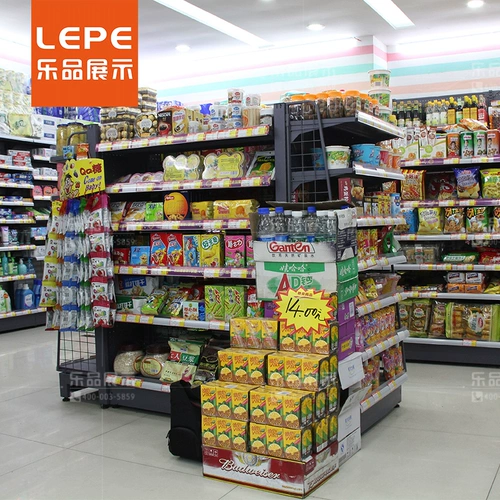 乐品 Двусторонний круглосуточный магазин, черный стенд для отдыха