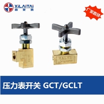  Hydraulic pressure gauge switch GCT GCLT-02 Elbow 90° 180°degree instrument valve Cork 2 points 1 4