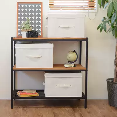 Cotton Japanese-style storage box Large covered household folding clothes storage and finishing wardrobe shelf Classification induction box