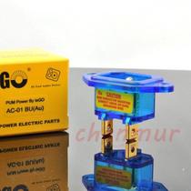 IeGO Power IEC AC-01Cu Pure Copper Gold Plated Power Tailstock Blue Black