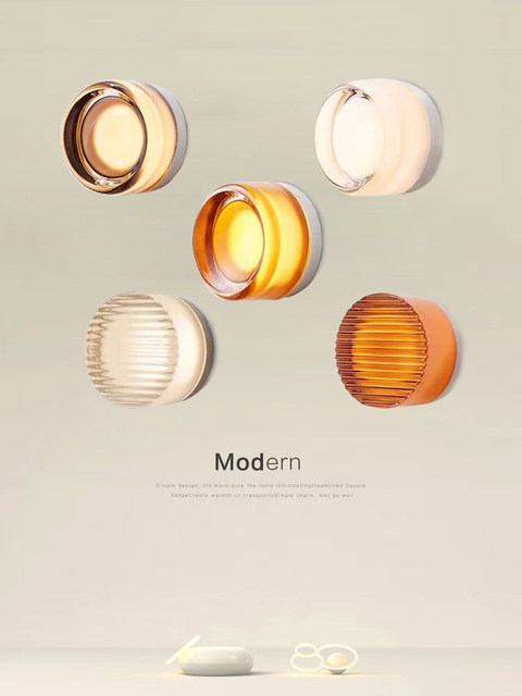 Minimalist corridor aisle bedside wall lamp round wall lamp designer aisle staircase bedroom courtyard decorative wall lamp