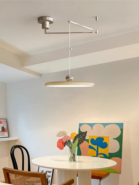 Light French restaurant displaceable chandelier rotating rocker long pole table lamp design bar island chandelier