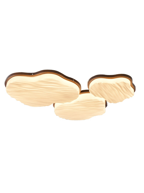 Medieval style walnut color living room cloud ceiling lamp wabi-sabi style cream retro eye protection children's room bedroom lamp