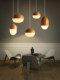 Modern simple creative personality single-head glass nut restaurant chandelier Nordic style bedroom bedside dining table bar lamp