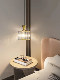 Light luxury style bedroom bedside small chandelier post-modern minimalist bar entrance light room single-head hanging wire crystal lamp