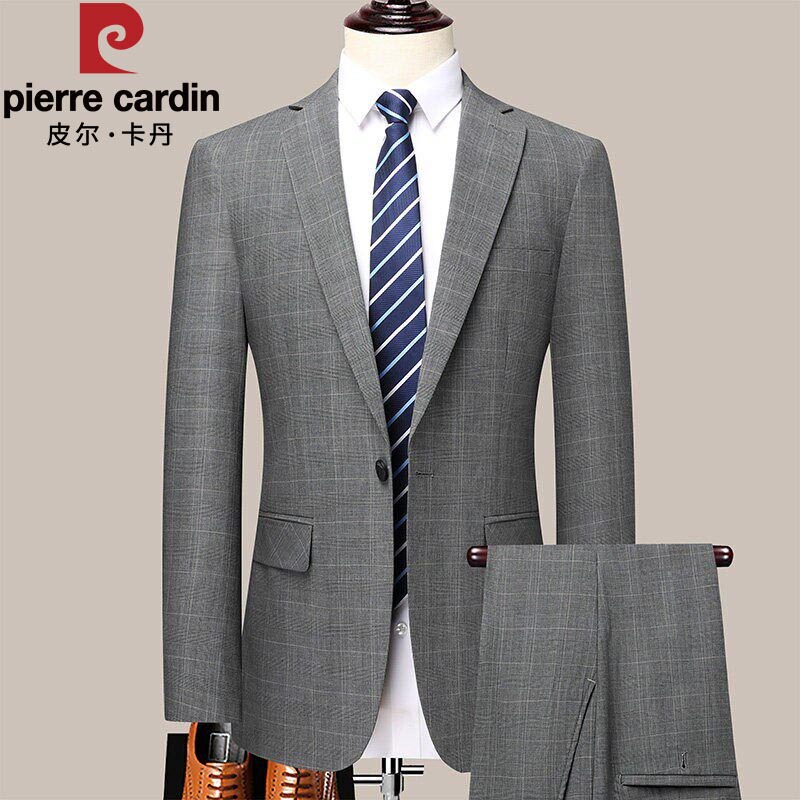 Pierre Cardin Suit Set Men's Single Jacket Casual Suit Slim Fit Business Blazer Men's Jacket