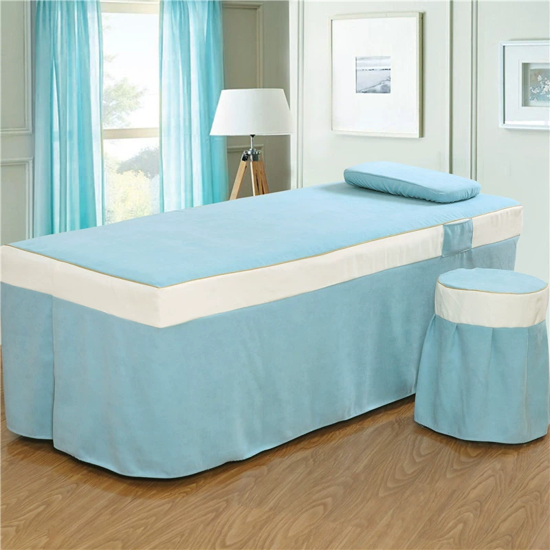 Beauty bedspread duy nhất mảnh chăm sóc sắc đẹp thẩm mỹ viện Body giường massage với một lỗ trên một giường đặt tối giản đặc biệt châu Âu - Trang bị tấm mẫu ga giường spa