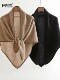 Autumn and Winter 100% Cashmere Triangle Scarf for Women, Warm Neck Protector, High-End Knitted Shawl, Dual-Use