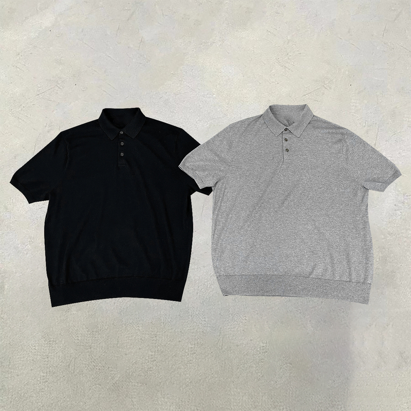 【Thousand-Yuan Quality】Nonnod 25 New Pony Knit Polo Shirt Short-Sleeve T-Shirt Old Money Style Unisex