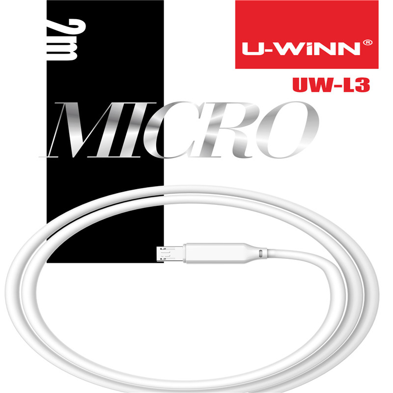 Data line 2a Fast charging line 2 m straight charging universal long opening Android Levision Apple phone connector charging line flat mouth